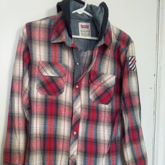 Levi's Flannel Hoodie - Picture 7 of 7